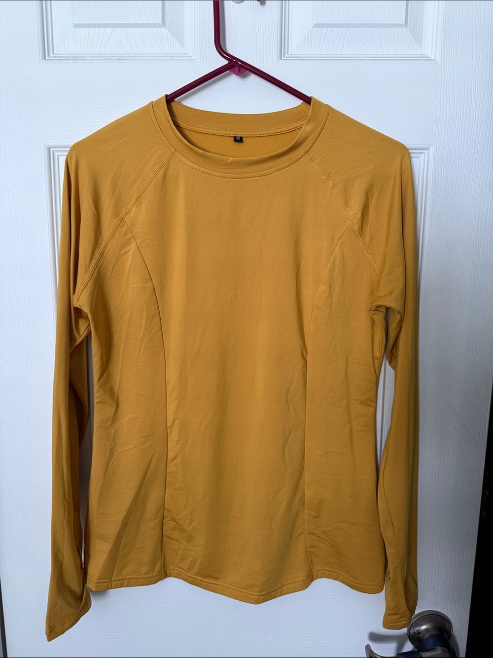 Men's Long-Sleeve Performance Shirt - Mustard Yellow
